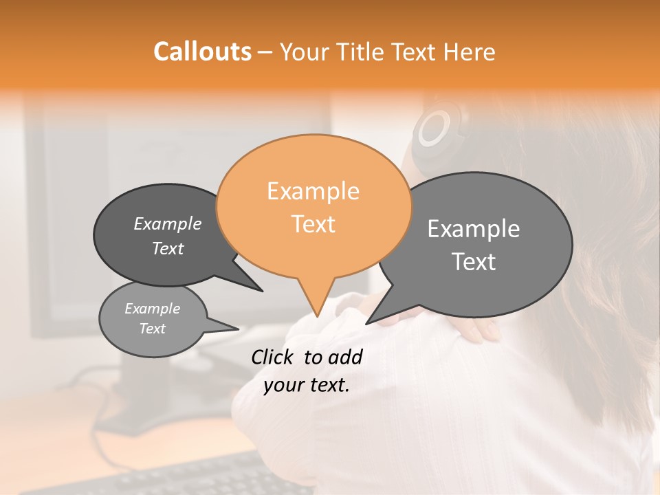 Part Cool White PowerPoint Template