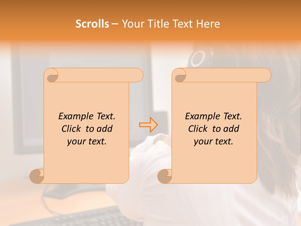 Part Cool White PowerPoint Template
