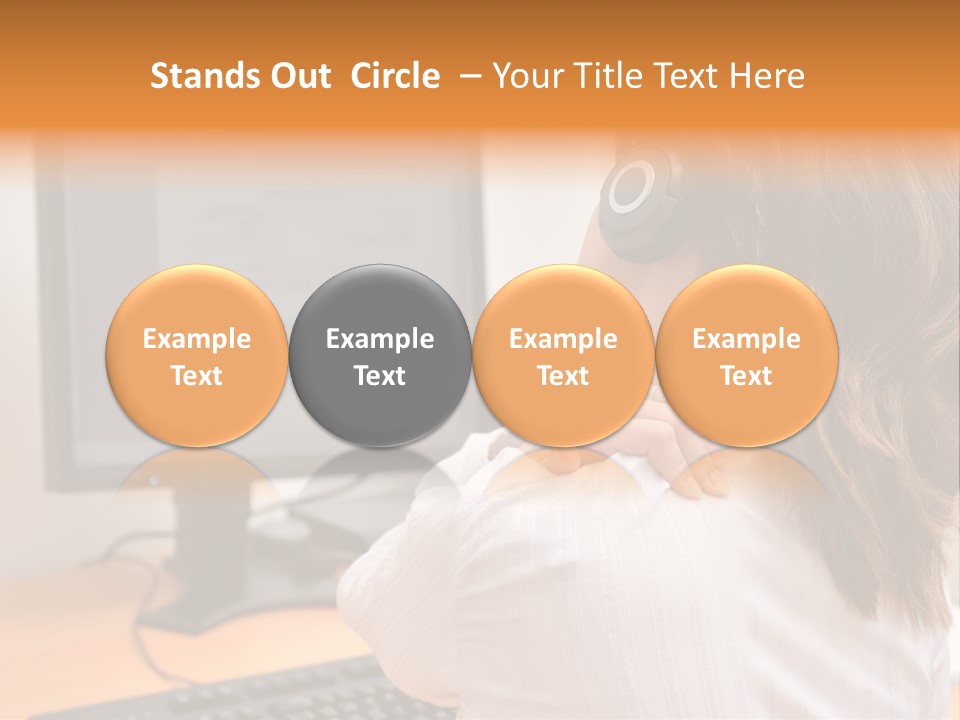 Part Cool White PowerPoint Template