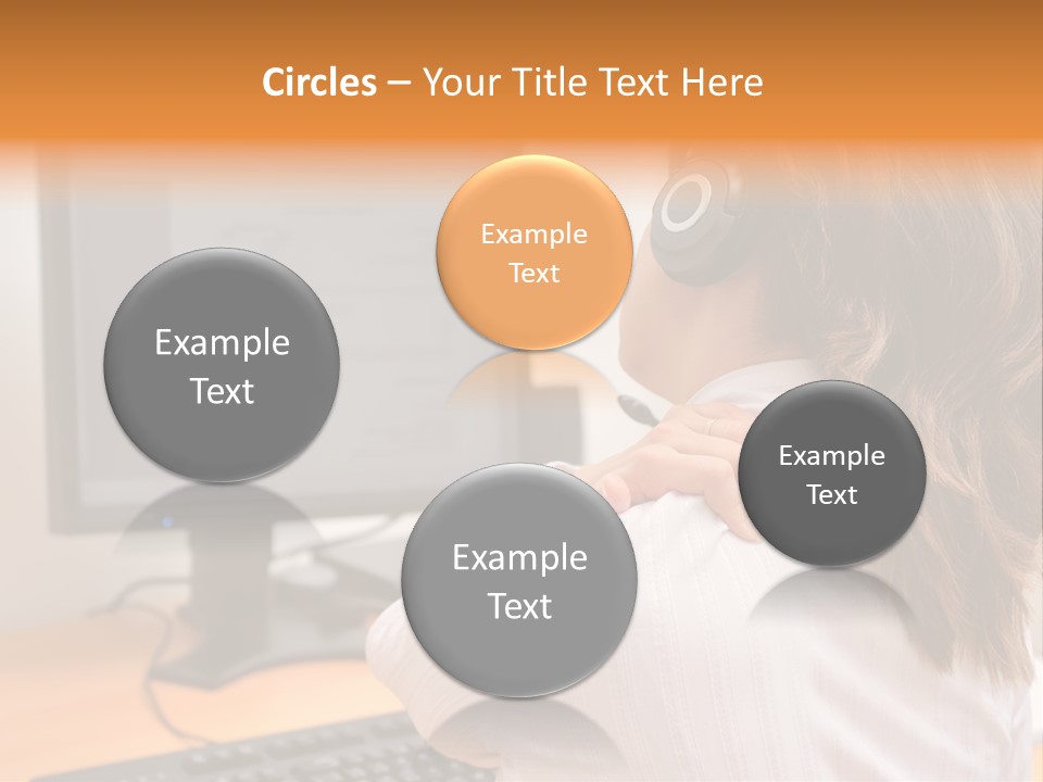 Part Cool White PowerPoint Template