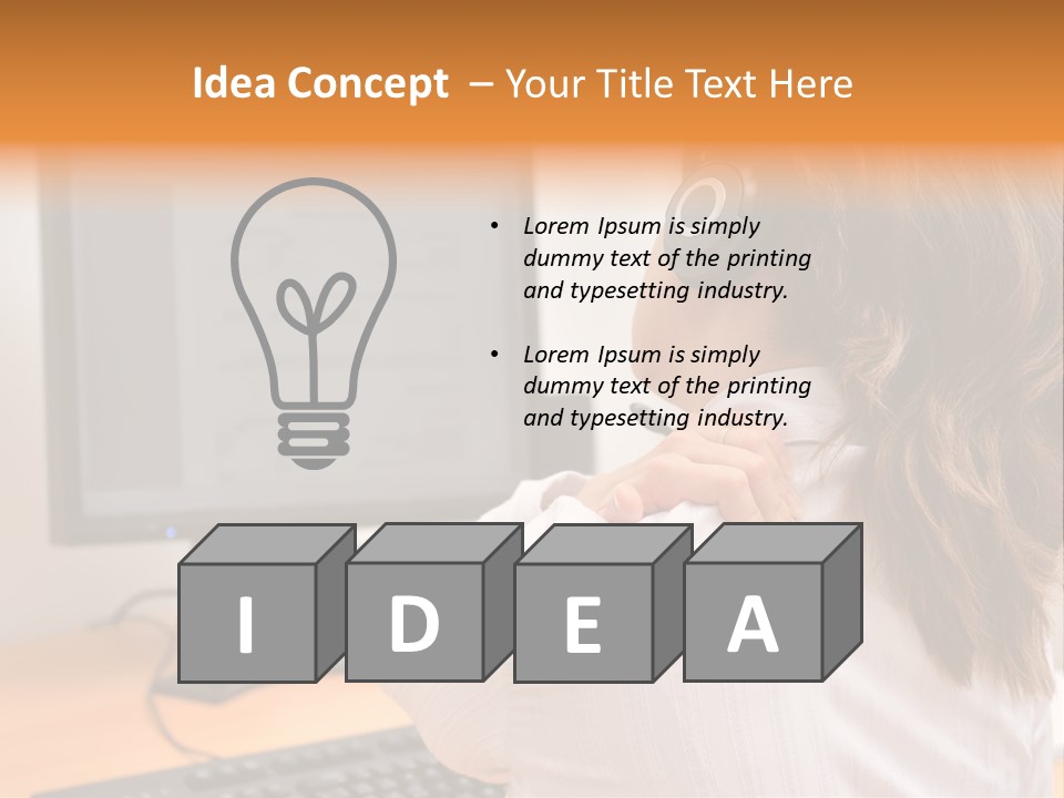 Part Cool White PowerPoint Template