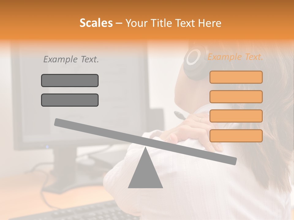 Part Cool White PowerPoint Template