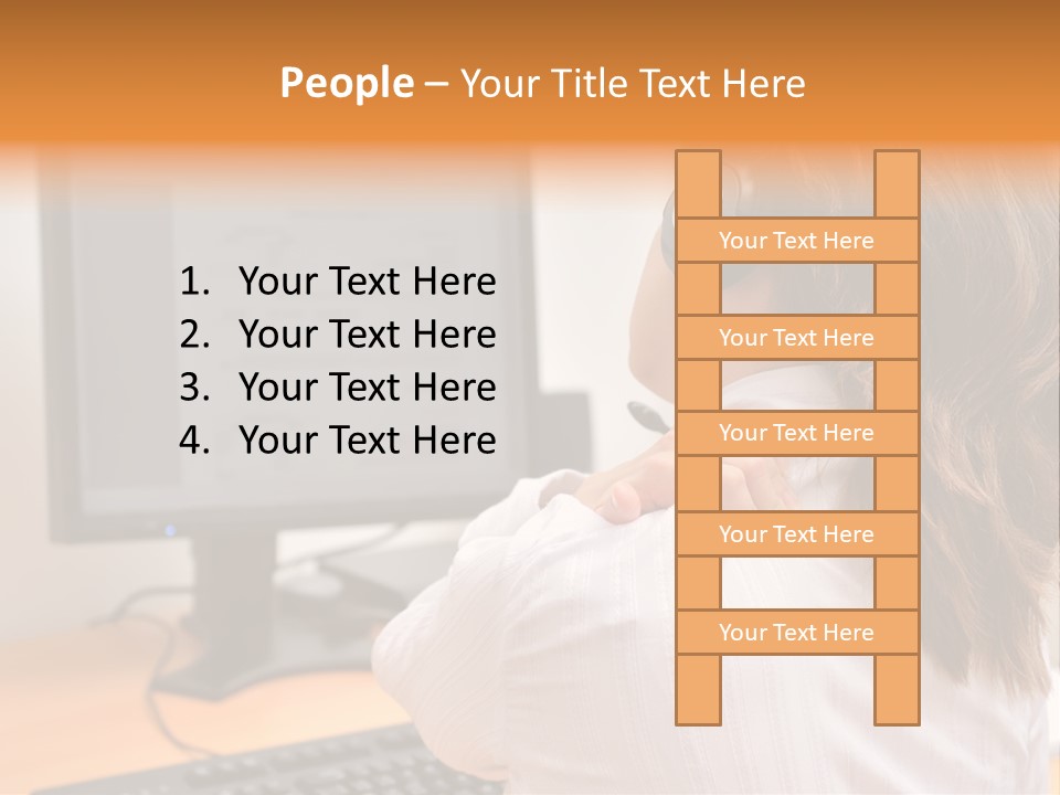 Part Cool White PowerPoint Template