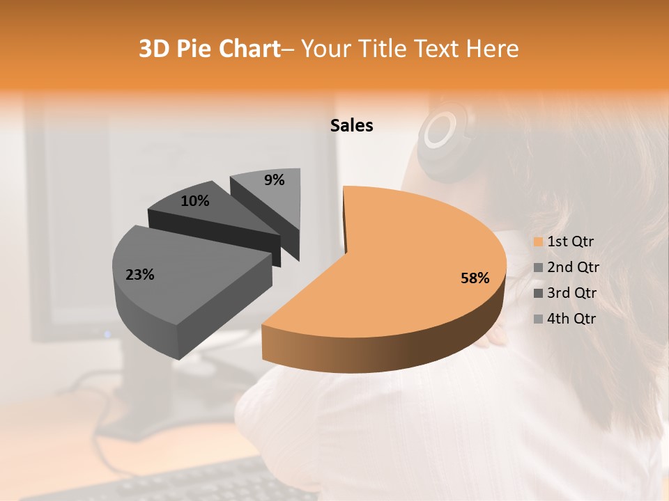 Part Cool White PowerPoint Template