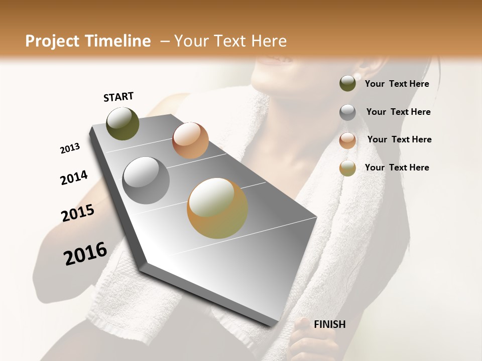 White Switch Temperature PowerPoint Template