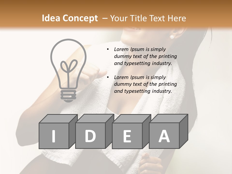 White Switch Temperature PowerPoint Template