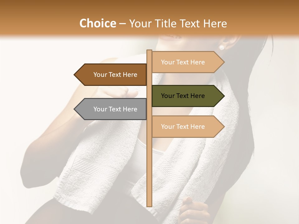White Switch Temperature PowerPoint Template
