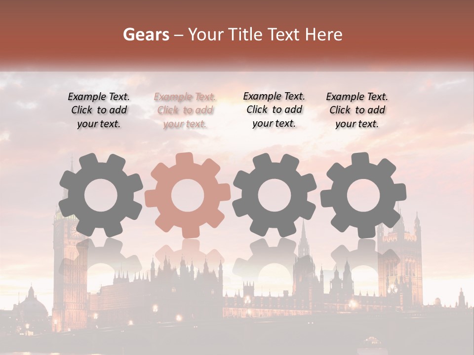 White Cooling Switch PowerPoint Template