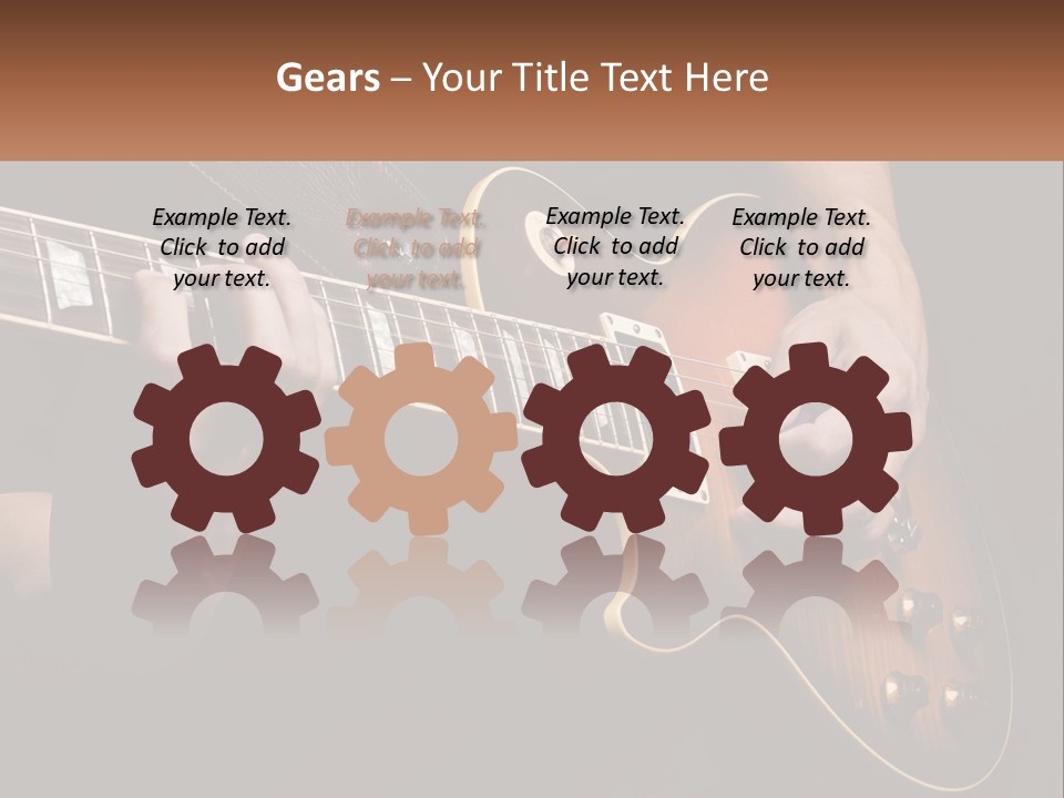 Part Cool White PowerPoint Template