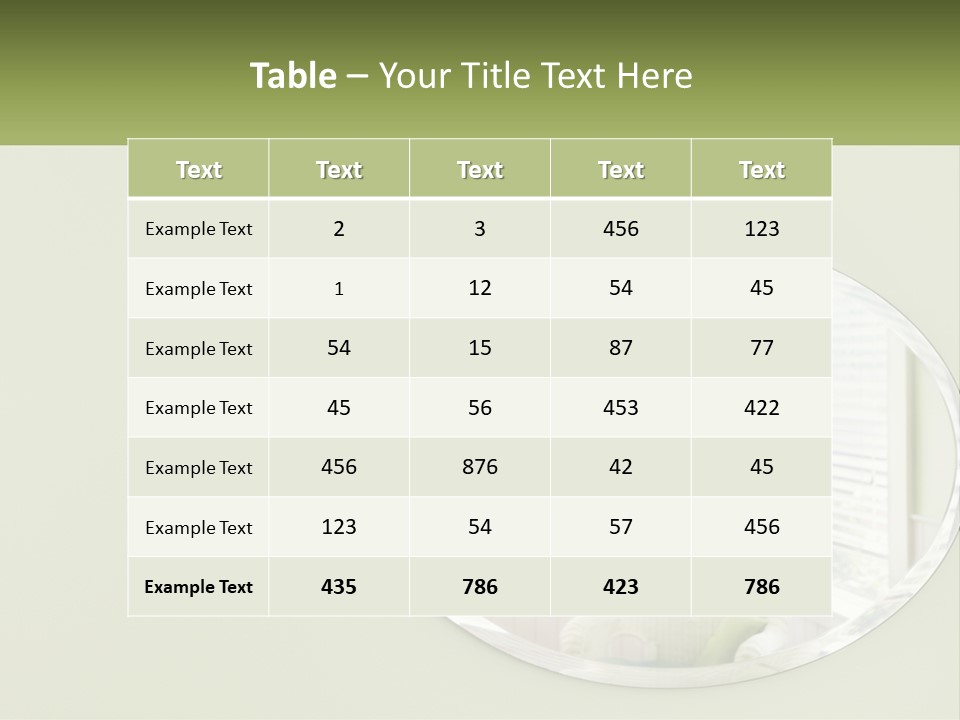 House Part Unit PowerPoint Template