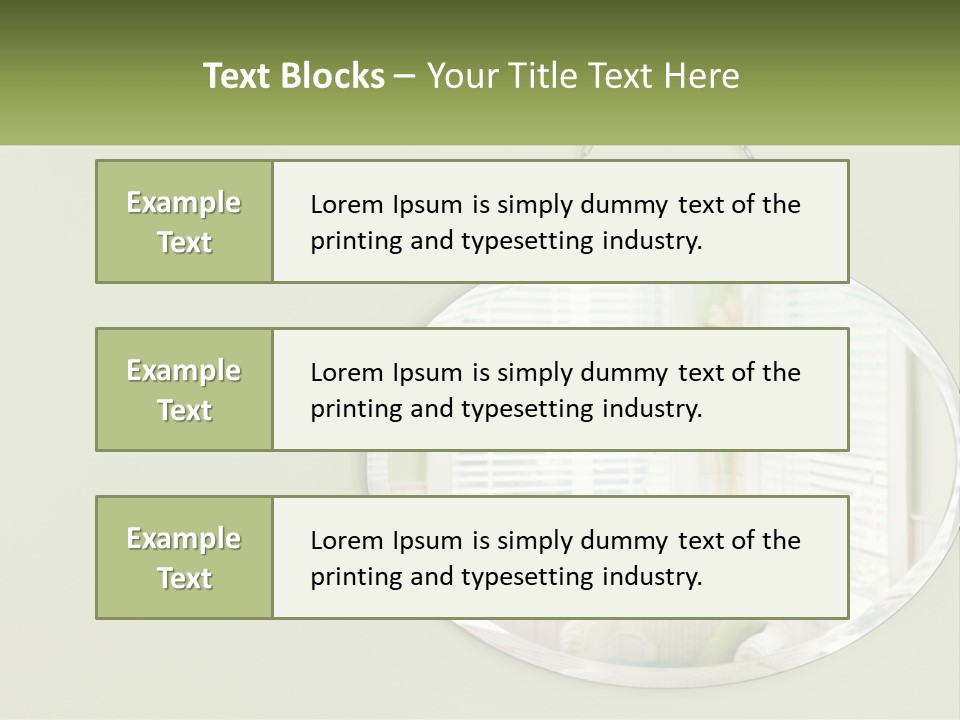 House Part Unit PowerPoint Template