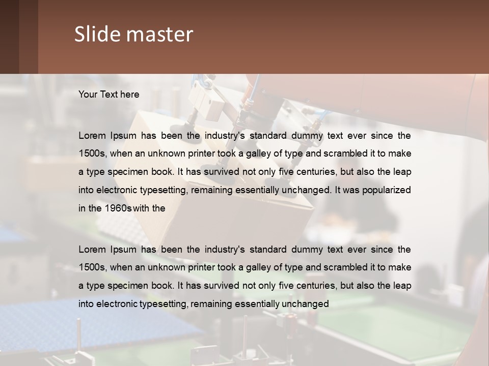 House Equipment System PowerPoint Template