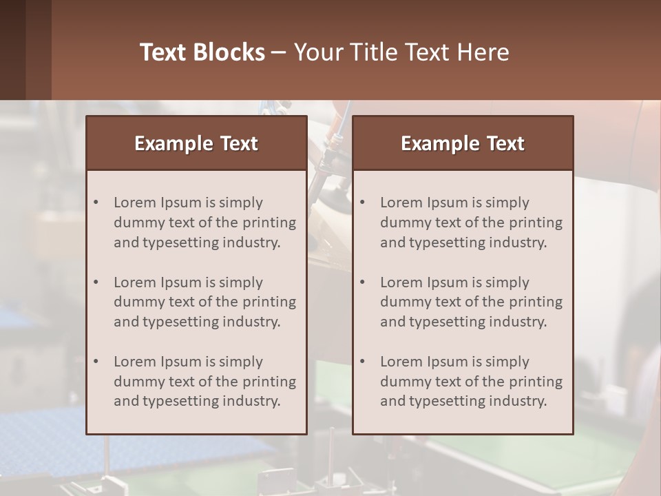 House Equipment System PowerPoint Template