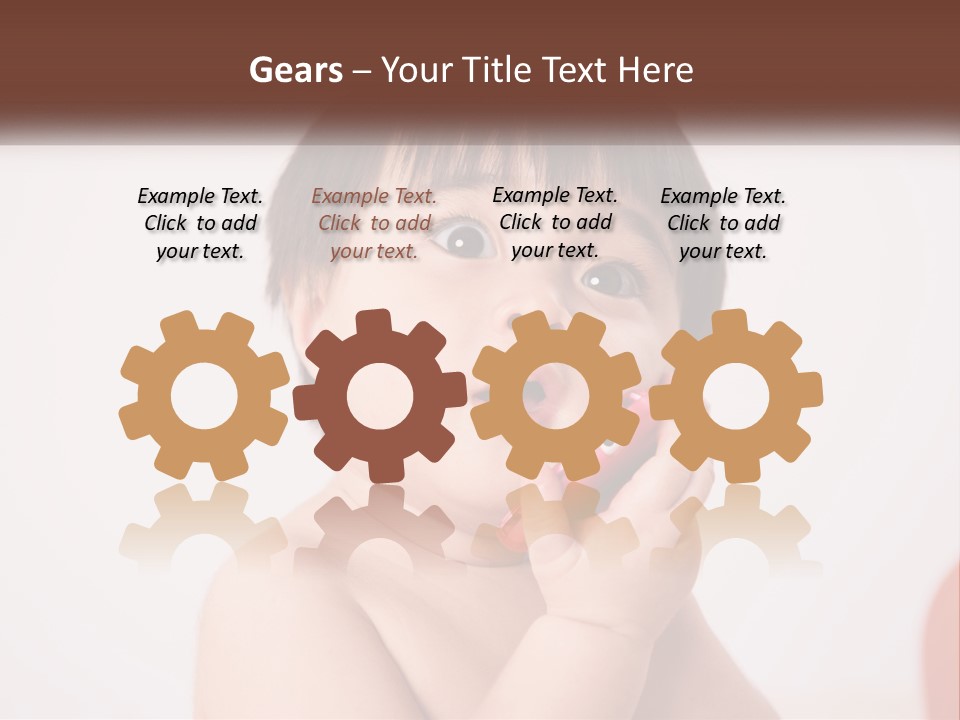 White Cooling Heat PowerPoint Template