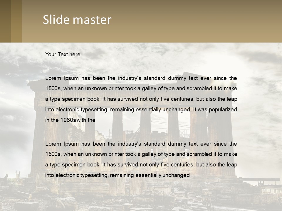 House White Heat PowerPoint Template