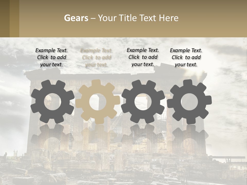 House White Heat PowerPoint Template