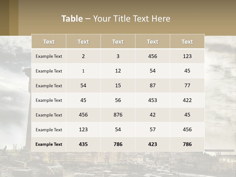 House White Heat PowerPoint Template