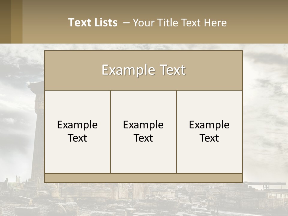 House White Heat PowerPoint Template