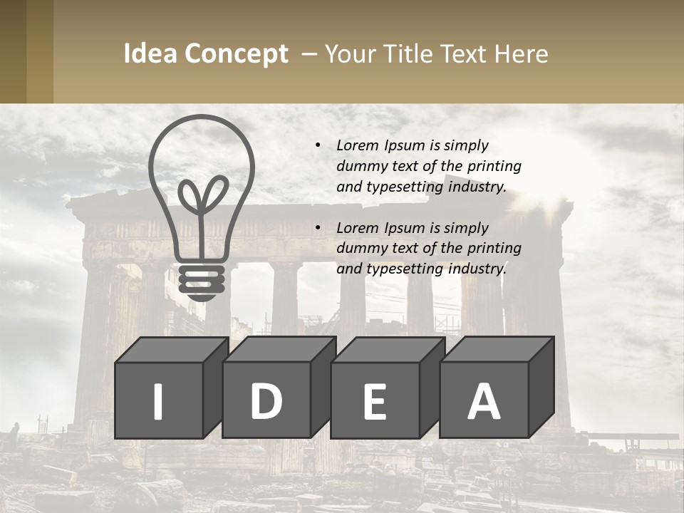 House White Heat PowerPoint Template