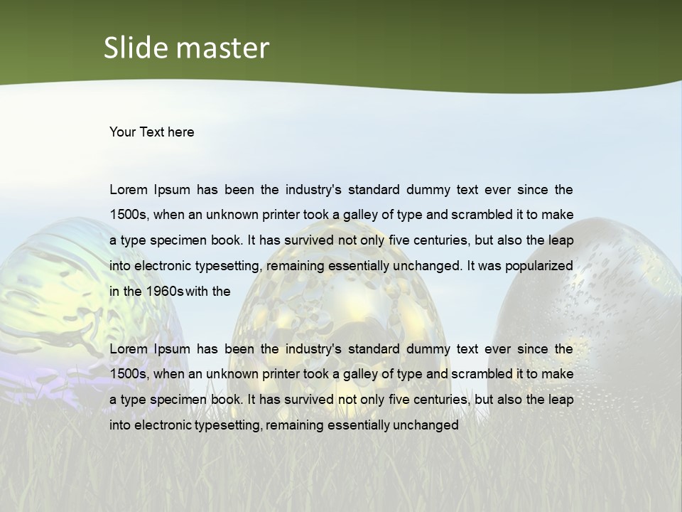 White Equipment Supply PowerPoint Template