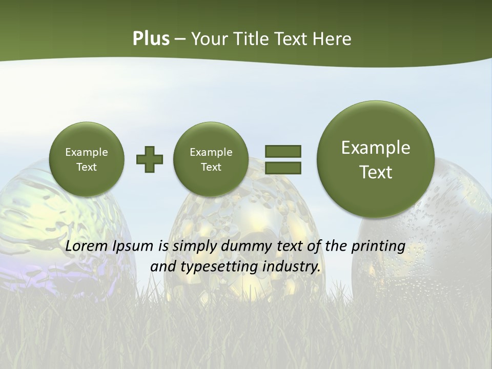 White Equipment Supply PowerPoint Template