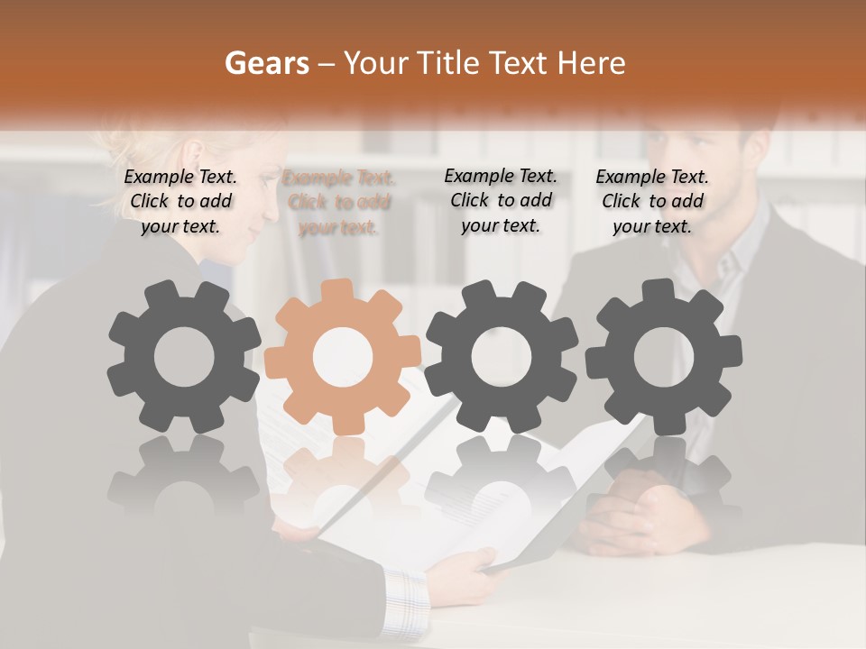 Conditioner White Electric PowerPoint Template