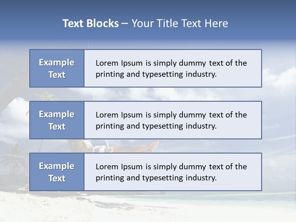 White Industry Conditioner PowerPoint Template