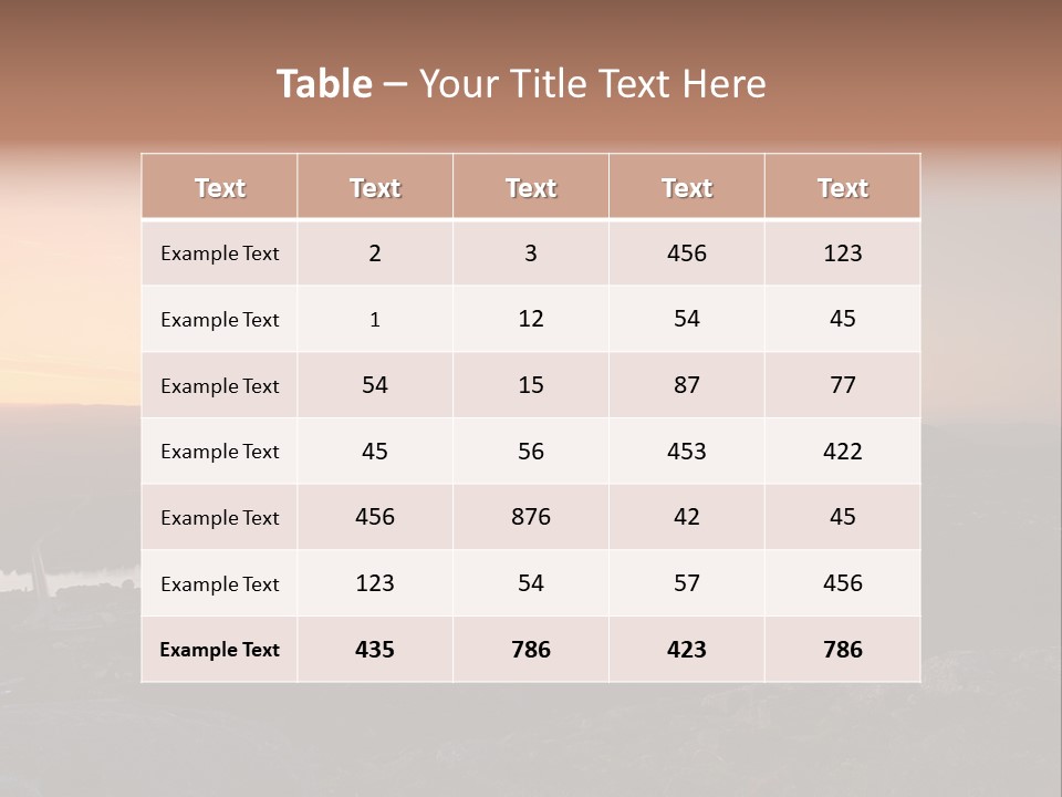 Supply Cooling Temperature PowerPoint Template