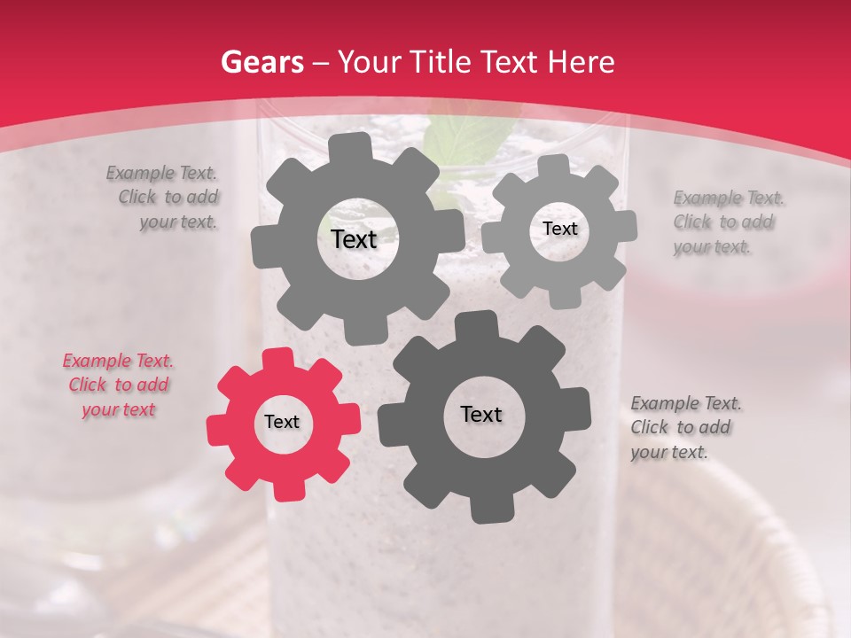 White Conditioner Temperature PowerPoint Template