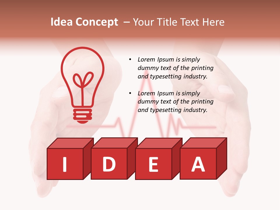 White Air Remote PowerPoint Template