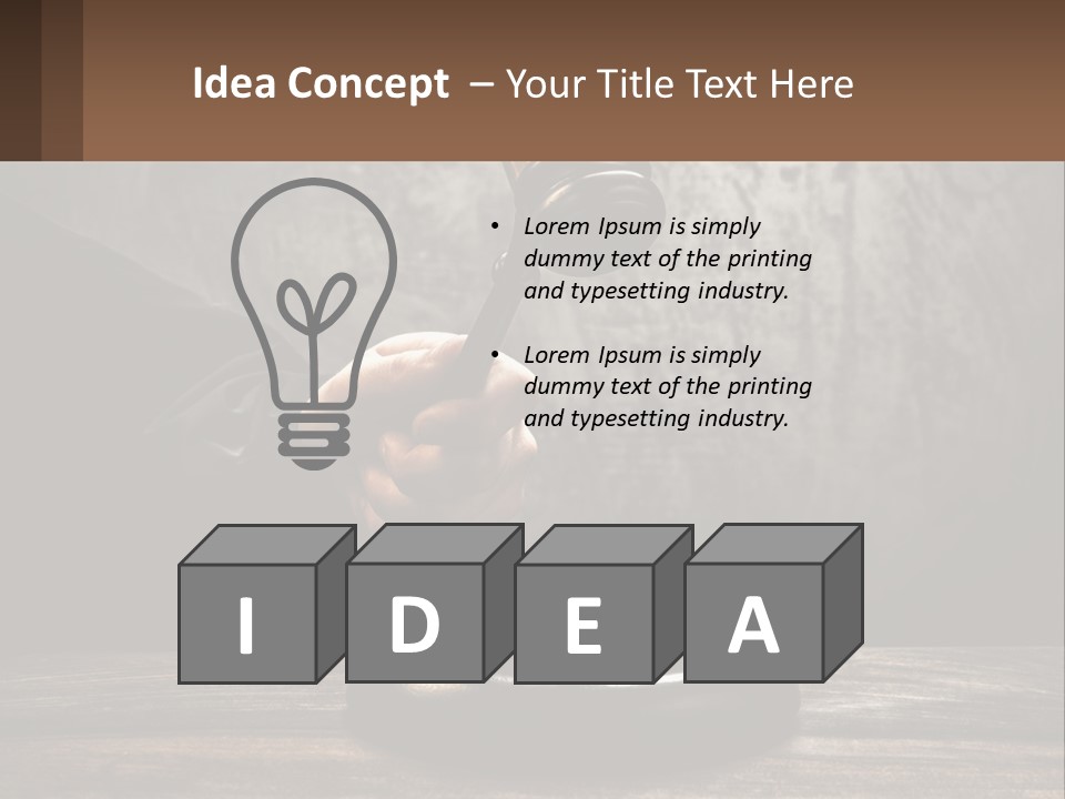Part Unit Remote PowerPoint Template