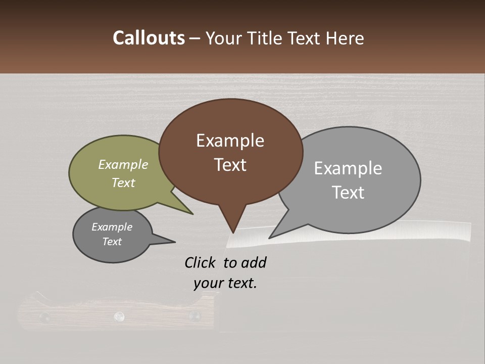 Cold White Power PowerPoint Template