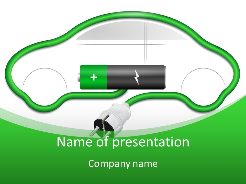 White Air Energy PowerPoint Template