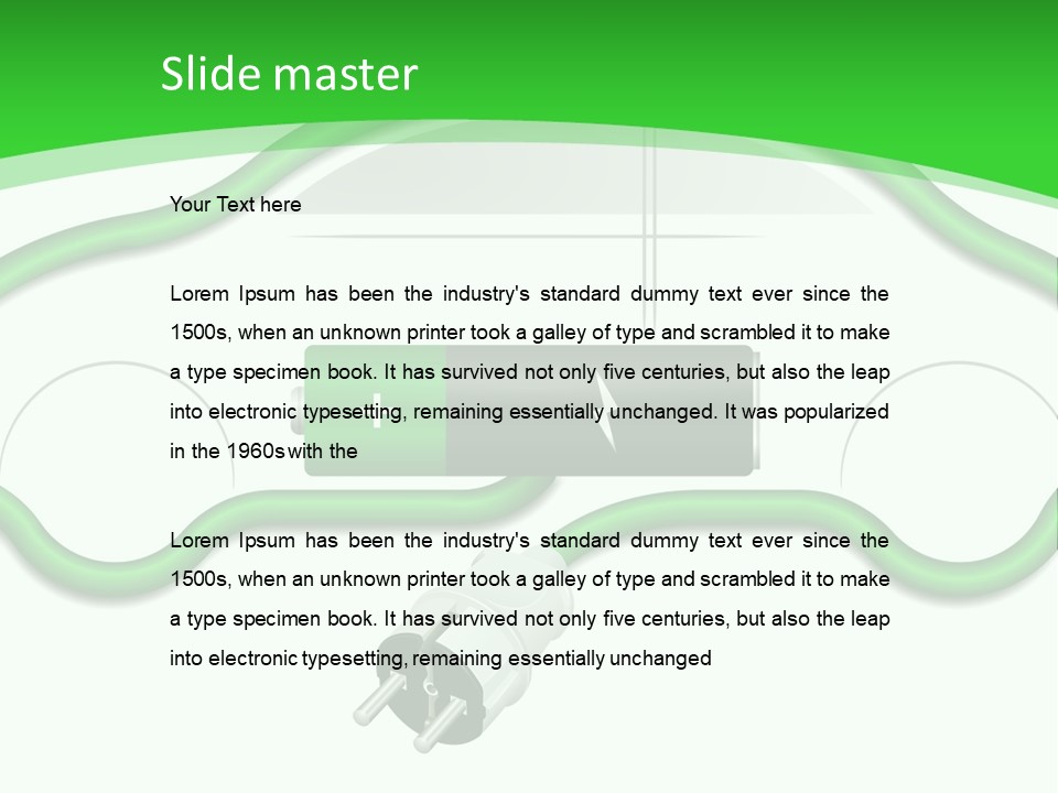 White Air Energy PowerPoint Template