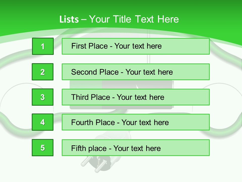 White Air Energy PowerPoint Template