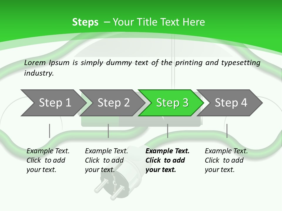 White Air Energy PowerPoint Template