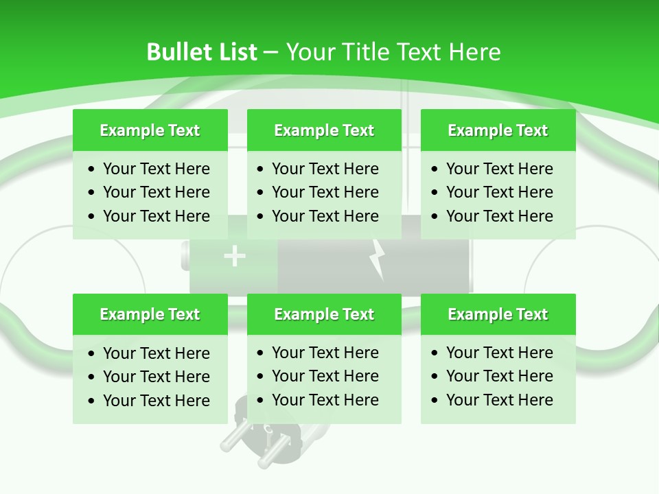 White Air Energy PowerPoint Template