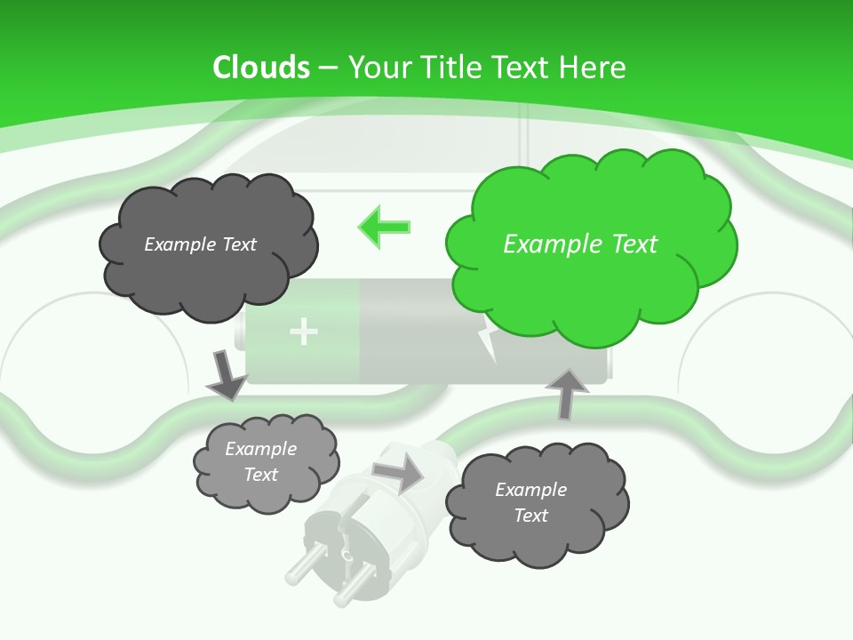White Air Energy PowerPoint Template