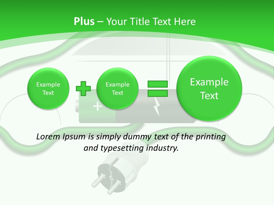 White Air Energy PowerPoint Template