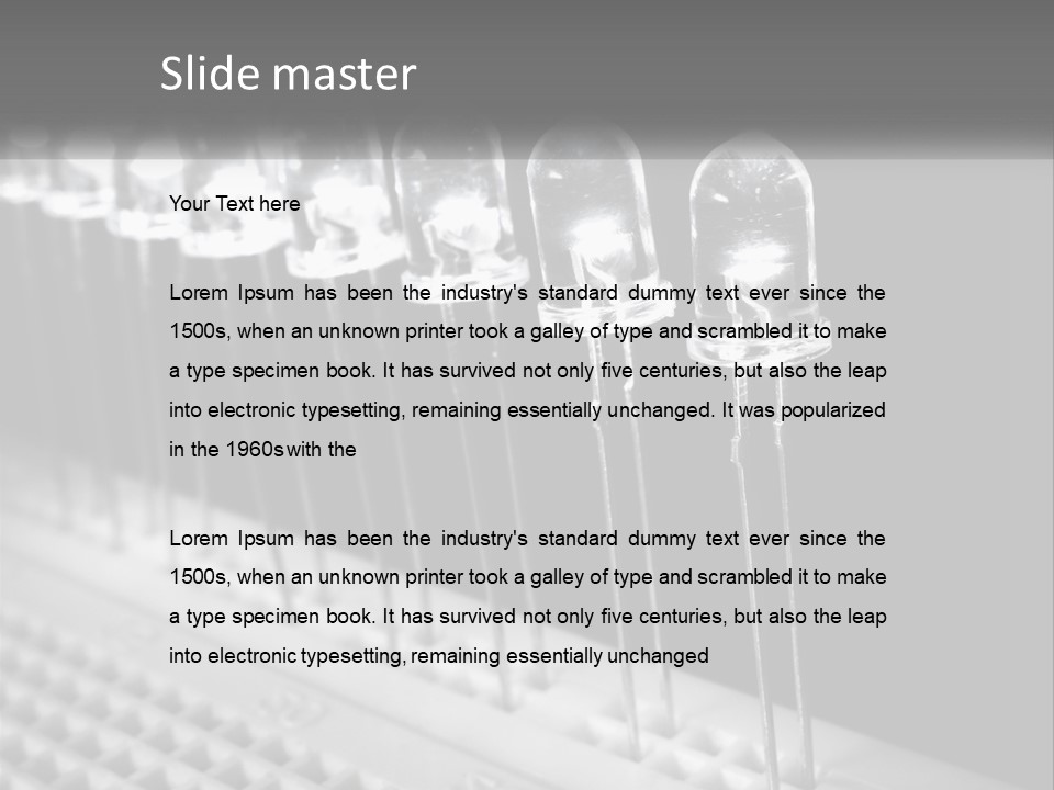 White Switch Remote PowerPoint Template