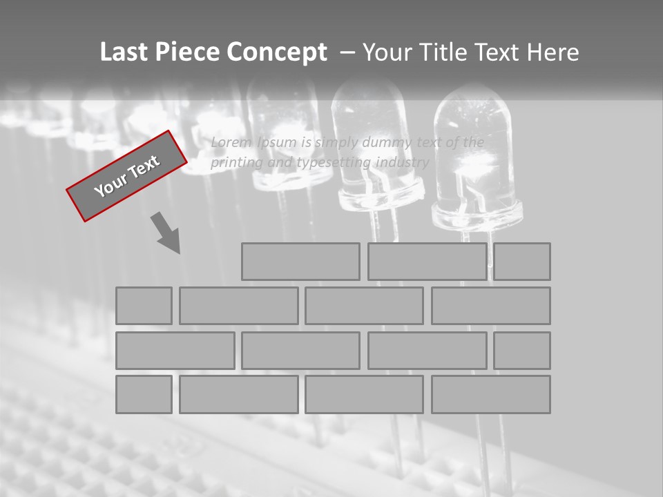 White Switch Remote PowerPoint Template