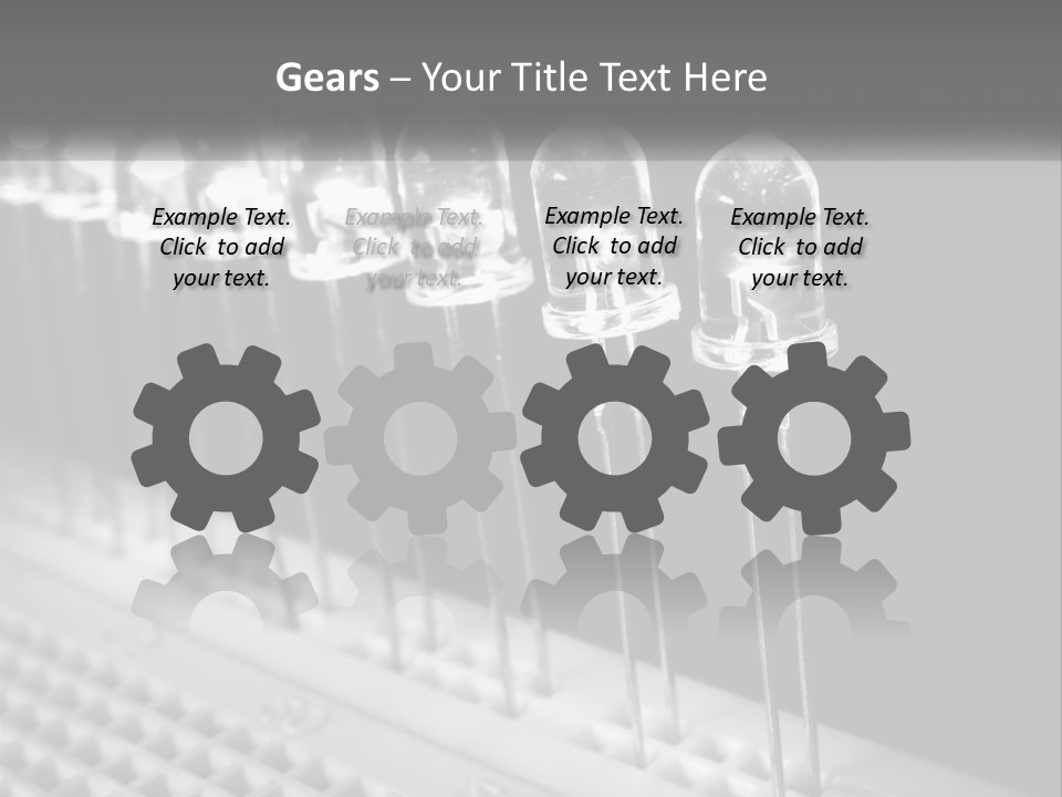 White Switch Remote PowerPoint Template