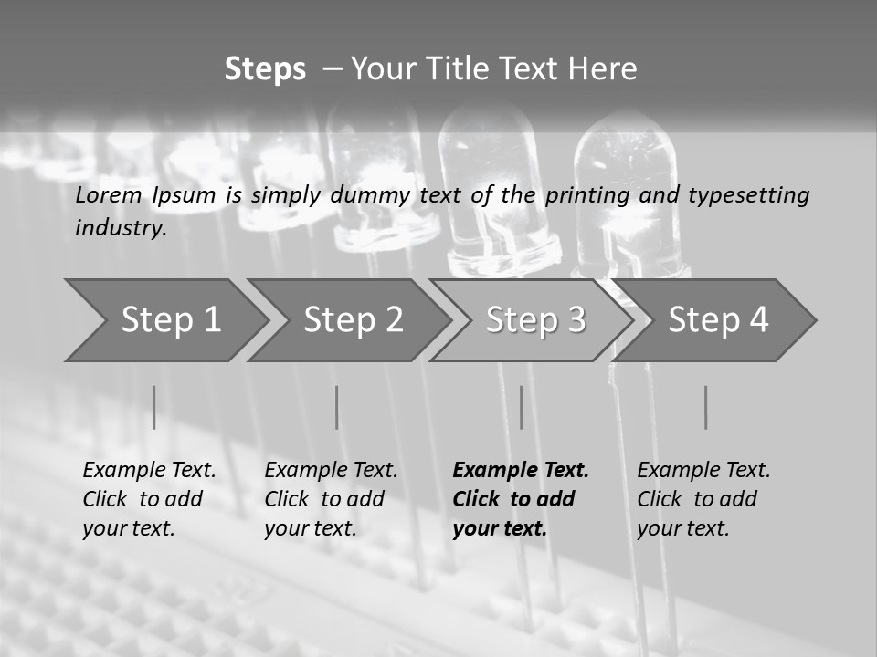 White Switch Remote PowerPoint Template