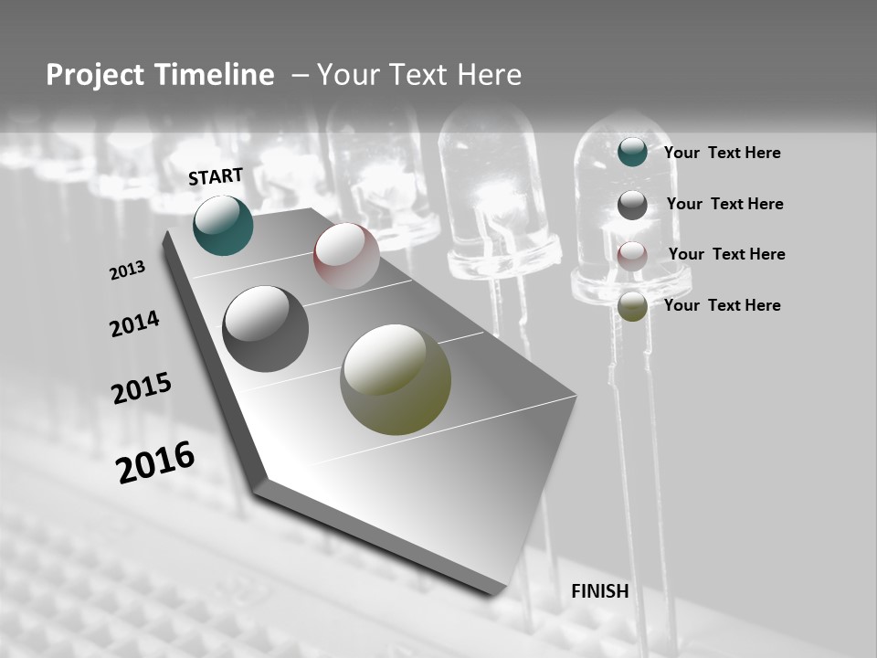White Switch Remote PowerPoint Template