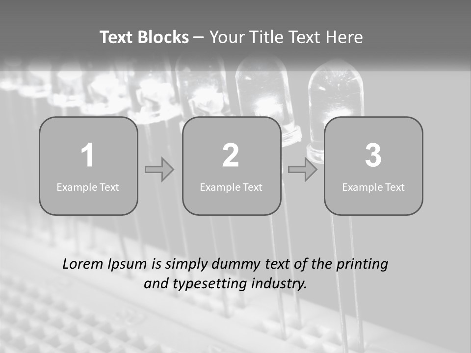 White Switch Remote PowerPoint Template