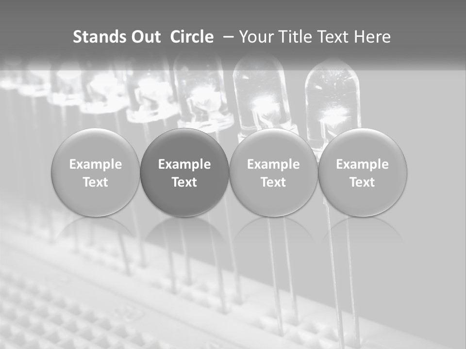 White Switch Remote PowerPoint Template