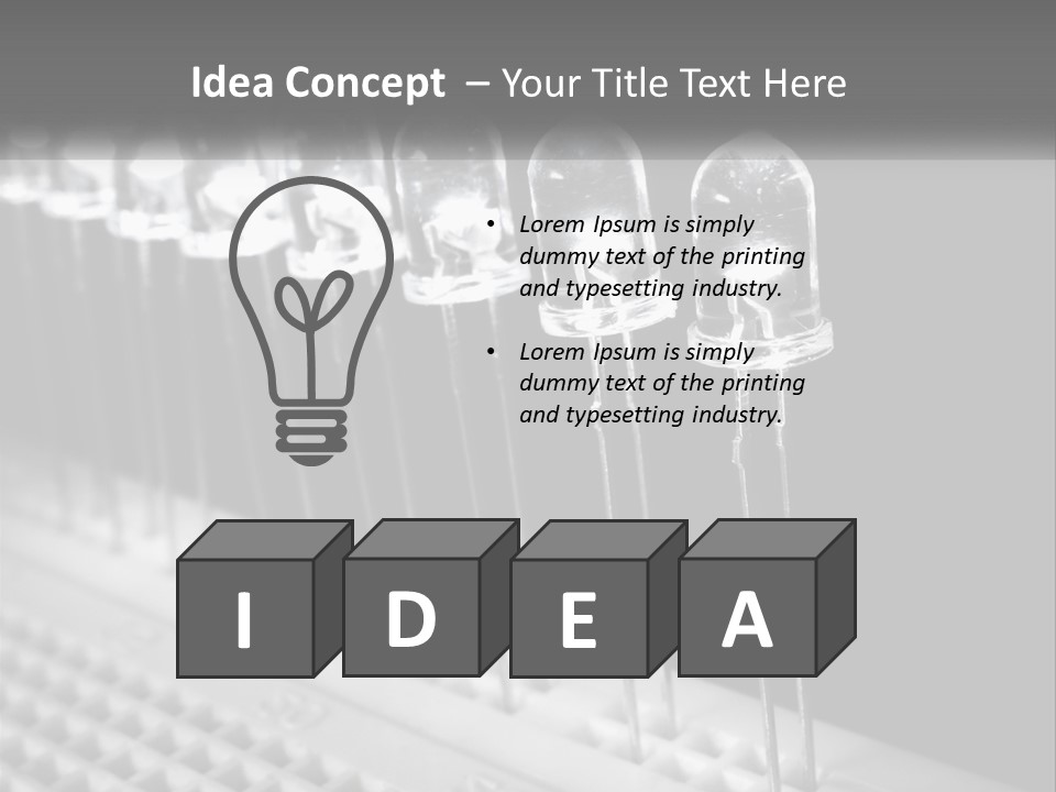 White Switch Remote PowerPoint Template