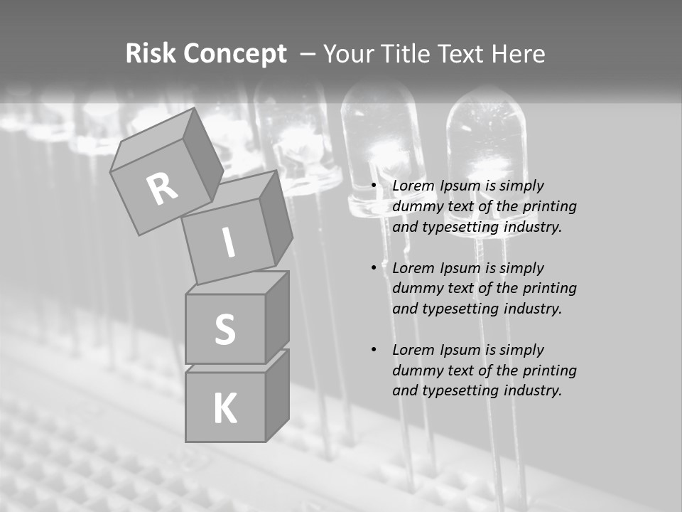 White Switch Remote PowerPoint Template