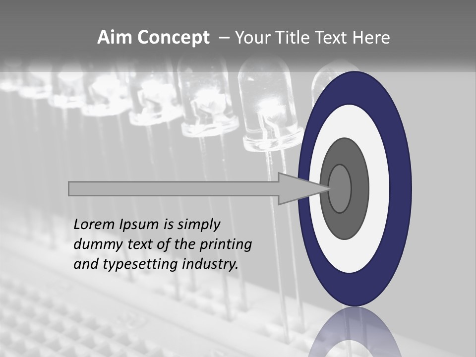 White Switch Remote PowerPoint Template