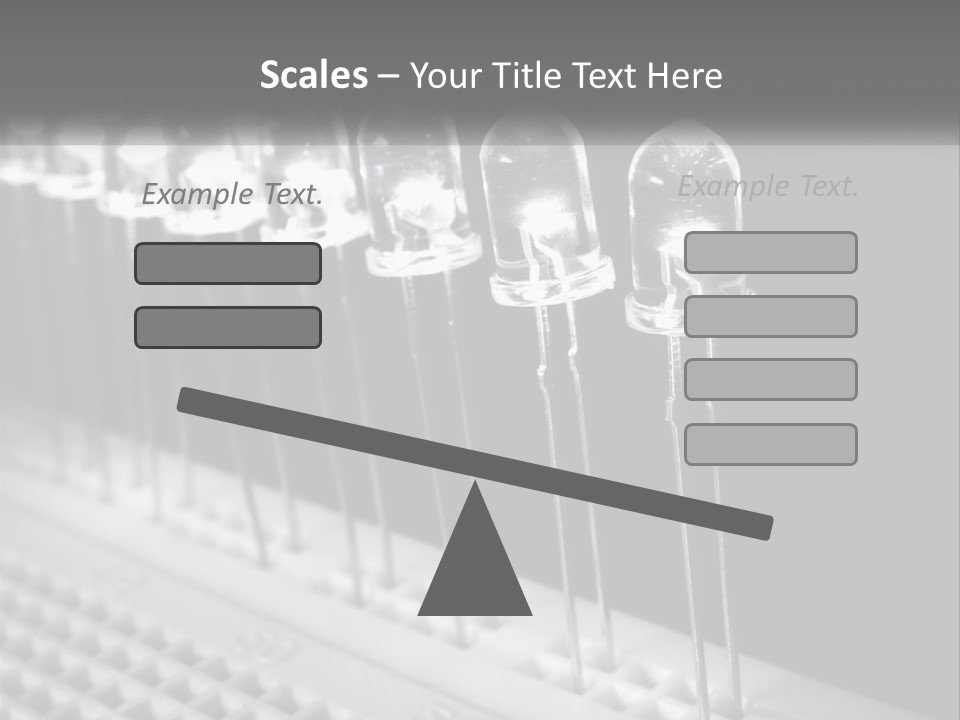White Switch Remote PowerPoint Template